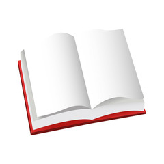 book icon over white background. colorful design. vector illustration