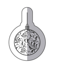 Decorative christmas ball icon vector illustration graphic design