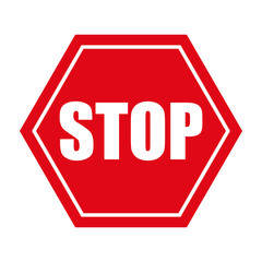stop danger precaution sign traffic vector illustration eps 10