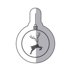 Decorative christmas ball icon vector illustration graphic design