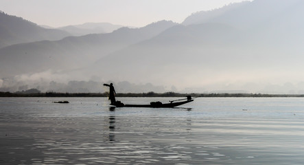 Fisherman, Inle Lake, Myanmar.