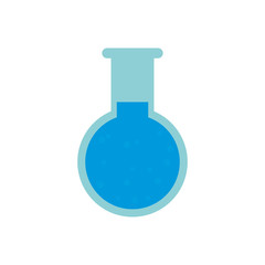 chemical test tube round icon vector illustration eps 10