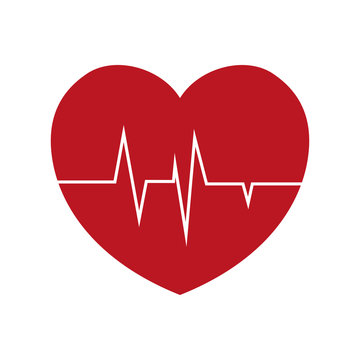 heart rate health cardiology symbol vector illustration eps 10