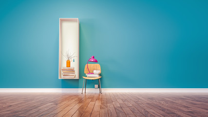 Room for learning The letter I has designed a bookshelf.
