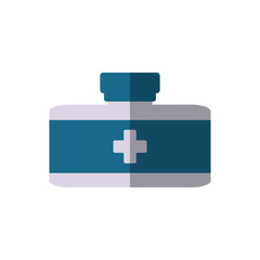 bottle medical container wealth shadow vector illustration eps 10