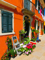 Colorful old house on the Island Burano
