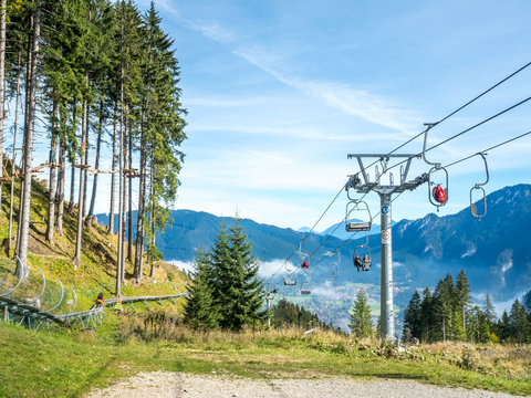 Kolben chair lift in Oberammergau