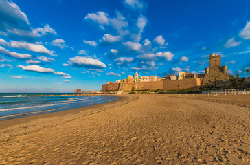 Termoli (Italy) - A touristic city on Adriatic sea in the province of Campobasso, Molise region, southern Italy
 - obrazy, fototapety, plakaty