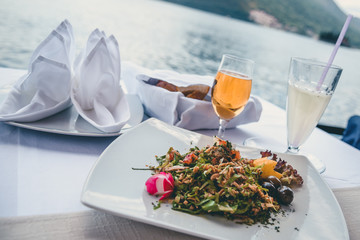 Breakfast on the beach