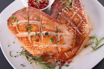 grilled duck fillet