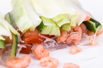 Shrimp spring rolls