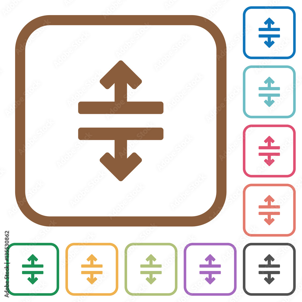 Poster horizontal split simple icons