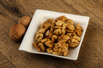 Opened walnuts