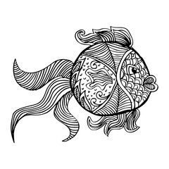 Hand drawn fish 