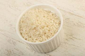 Raw rice heap