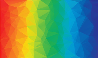 Colorful rainbow polygon abstract background