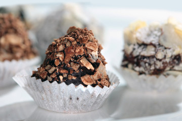 chocolate cake with nuts