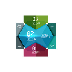 Infographic banner layouts