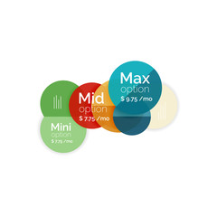 Circle business option diagrams