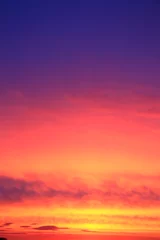 Foto auf Acrylglas Himmel Flamme des Sonnenuntergangs