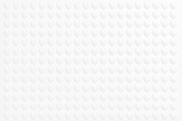 Naklejka premium pattern of hearts on a white background