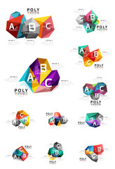 ABC infographics vector