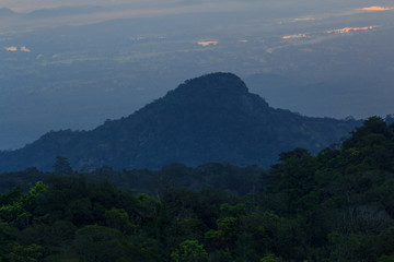 High mountain in morning time