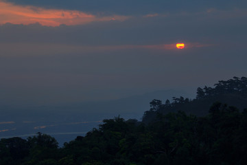 High mountain in morning time