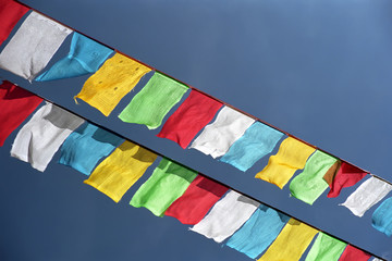 Tibetan prayer flags Lungta.