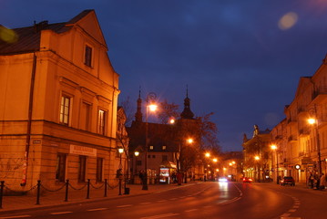 Fototapeta na wymiar Lublin, Ul. Narutowicza.