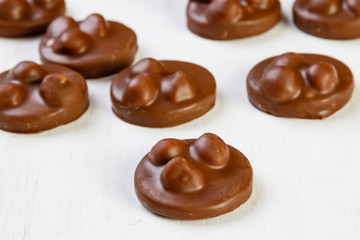 variety chocolate pralines