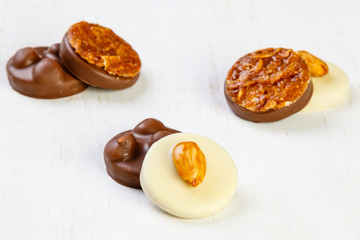 variety chocolate pralines