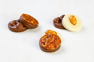 variety chocolate pralines