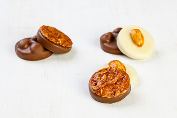 variety chocolate pralines