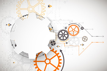 Vector illustration, Hi-tech digital technology and engineering