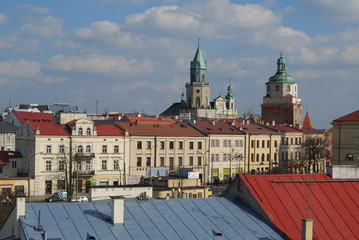Lublin, Widok z Instytutu Stomatologii [panorama]. - obrazy, fototapety, plakaty