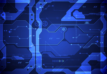 Hi-tech digital technology and engineering background. Vector