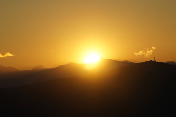 Sonnenuntergang auf Seiser Alm