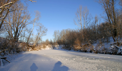 winter morning on the river