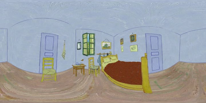 Bedroom In Arles - VR 360 Animation - Loop