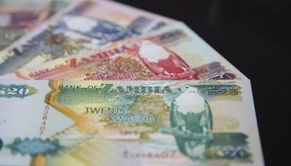 Close up of Zambian money, Zambia country, economy and finance. Concept of Africa economy and...