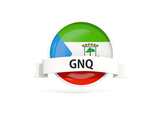 Flag of equatorial guinea with banner