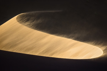 Sand dune abstract in Namibia.