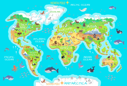 Animals and Where They Live. Our Planet. Earth. © robu_s