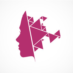 visage femme,design © M.studio
