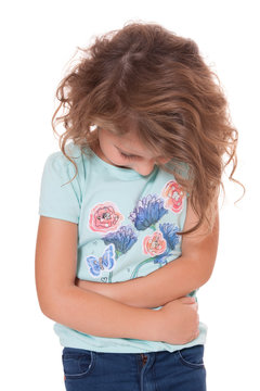 Young Girl Suffers From Stomachache