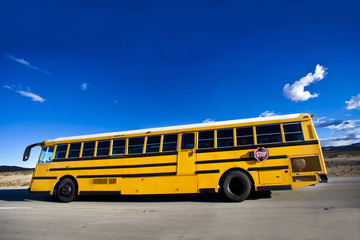 Fototapeta na wymiar American school bus