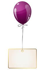 balloon with hangtag