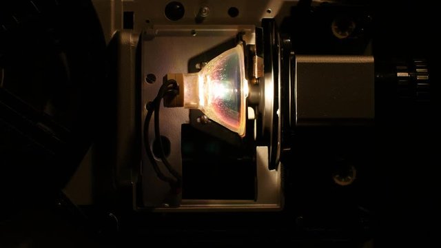 light bulb of a 8mm film projector