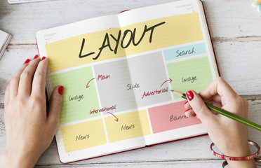 Layout Website Content Web Design Concept